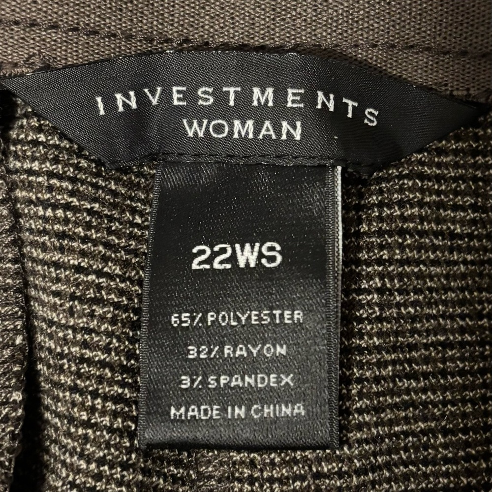 NWT Investments Women's Tan Straight Leg Pants - Picture 4 of 5